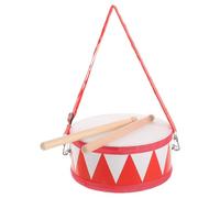 HEMOTON Tamburo Rullante Giocattolo per 1-3 Anni, Batteria Educativa Musicale Bacchette, Strumento Percussione Orff Doppia Faccia 20 Cm, Giocattolo Sensoriale Luminoso per Sviluppo