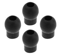 HEMOTON Tappi Auricolari per Stetoscopio 4 Pezzi, Ricambio Nero in PVC, per Earpieces 5-6 mm, in Clinica