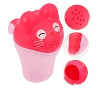 HEMOTON Tazza Per Shampoo Per Ragazzo Ragazza Con Manico Materiale Pp Ecologico Tazza Per Lavare i Chioma Ragazzo Ragazza Doccia Bagno Gioco Da Bagno Rosa