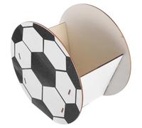 HEMOTON Vaso Decorativo Calcio in Legno 17x16x10 CM per Piante | Piante da Interno e Succulente, Base Antiscivolo, Struttura a Gradini per Tavolo Ufficio