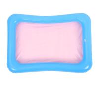 HEMOTON Vassoio Gonfiabile Portatile in PVC per Sabbia e Pesca Mini Piscina Acqua per Uso Interno Contenitore Multiuso per Giochi Sensoriali Colore Casuale Colore Casuale