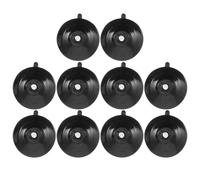 HEMOTON Ventose per accessori in vetro, suction cups for windows, con inserto filettato M5, 10 pezzi, nere, in plastica e metallo, compatte, per finestre e bagno