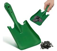 HEMOTON Verde Pala per Cenere in Ferro, Piccola per Stufa e Barbecue | Strumento Versatile, Facile da Usare, Alta Efficienza, Non Graffia le Mani, per Spiaggia e Giardino