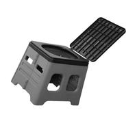 HEMOTON WC Portatile Pieghevole in PP per Campeggio e Outdoor | Trasporto agevole, uso come cestino o sgabello, include sacchetto in plastica, adatto per emergenze in auto