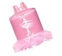 HEMOTON Zaino Balletto Bambina Rosa Piccolo in Leggero per Danza Classica e Latina Ampio Spazio per Scarpe e Abbigliamento Borsa Sportiva Multifunzione per Scuola e Attività All Aperto