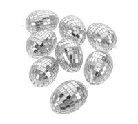 Hemousy 8 Pieces Hanging Decorative Easter Eggs for Home Decor Tree, 4x6cm Easter Egg Ornaments for Spring Party