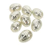 Hemousy 8 Pieces Hanging Decorative Easter Eggs for Home Decor Tree, 4x6cm Easter Egg Ornaments for Spring Party