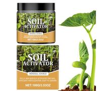 Hemousy Attivatore Del Terreno Per Piante | Miglioratore Del Suolo 100g | Fertilizzante Attivato Per Piante In Vaso Bonsai Fiori Aiuole Giardino E Tutti Gli Ortaggi