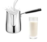 Hemousy Caffettiera in Acciaio Inossidabile,Pentola per Bevande da Infusione da 600 ml con Beccuccio di Verso | Padella Per Sciogliere Il Cioccolato | Per Caffè, Latte, Cioccolato Caldo in Casa,