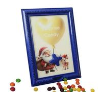 Hemousy Candy Dispenser Frame, Santa Claus Wall Mounted Candy Dispenser Picture Frame - Fast Distribution Candies, Nuts, Stand on Table, Hanging on Wall