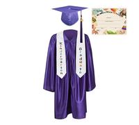 Hemousy Cappello E Toga Per La Laurea ’Asilo | Set Completo Toga per Bambini Piccoli | Completo Fotografico per Laurea Asilo 2025 Bambini dai 5 ai 13 Anni