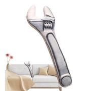 Hemousy Cuscino a Forma di Attrezzo - Giocattolo Di Peluche Che Abbraccia La Chiave - Cuscino Gettata a Forma di Chiave Inglese,per Camera Bimbi, Sala Giochi, Camera, Divano, Auto, Compleanno,