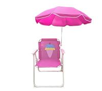 Hemousy Kids Beach Chair with Umbrella, Outdoor Folding Toddler Beach Chair with Umbrella for Patio Garden Lawn Pool Picnic