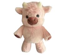 Hemousy Peluche che corre, running cow plush, 17 inch cute interactive moving legs highland cow stuffed animals for kids adults