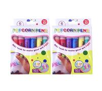 Hemousy Penne gonfie magiche Penne da Disegno per a Bolle Fai-da-Te 12 Pezzi Penne gonfie per magici Penna sicura per Arte a Colori Divertenti