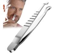 Hemousy Pinzetta per Donna, Depilatore per Orecchie e Naso, Antiscivolo a Punta Tonda Strumenti di Bellezza Precisi per Rasatura Bagnata o Asciutta Pelle Sensibile Cura del Corpo Viaggio