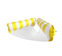 Hemousy Pool Floats Adult, 2-in-1 Heavy Duty Inflatable Pool Chairs Striped Hammock, Floating Lounge Chair for Swimming Lake Beach