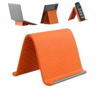 Hemousy Portable Foldable Flexible Silicone Phone Holder for Desk, Multi-Angle Adjustable Silicones Desktop Cell Phone Stand for Home Office Travel