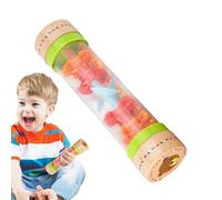 Hemousy Strumento musicale di Rain Stick, Strumento a bastone Rain - Spinner Tube Rattle,Giocattoli sensoriali per bambini piccoli bambini calmanti il suono 'apprendimento suonare la i