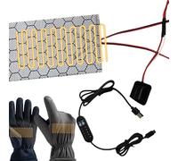 Hemousy Tappetino Riscaldante per Indumenti, Tappetino Riscaldante per Abbigliamento con Temperatura Regolabile, Accessorio Portatile per Riscaldare Guanti e Sciarpe per Studenti Donne Uomini Anziani