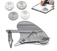 Hemousy Vintage Precision Dotting Pen Set - The Blueprint Drafting Tool for Architects Designers, Mechanical Gear Train Ruling Pen with 4 Interchangeable Dotting Wheels Pens