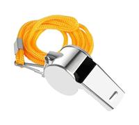 Hemousy Whistles for Teachers, Referee Whistle, Nickel-Plated Iron Whistles Sports, Metal Sports Whistles with Lanyard, Football Whistle for Coaches Adults