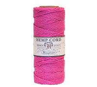 Hemp Cord Spool 20# 205'/Pkg-Bright Pink