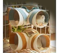 Hemps Materiali Criceto Gioco Tunel da Appendere Riparo per Piccoli Animali