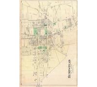 Hempstead New York Map Journal: Vintage Map Notebook