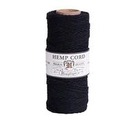 Hemptique - Spoletta di Filo di Canapa, 50 g, Colore: Nero
