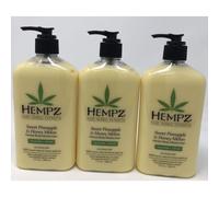 Hempz Sweet Pineapple & Honey Melon Lozione 3 Pacchetto 17 once ciascuno