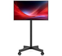 Hemudu Porta TV da Terra Mobile per TV da 23-60 Pollici LED, LCD, Carrello Porta TV con Ruote, Supporto TV da Pavimento fino a 35kg, Max VESA 400x400mm
