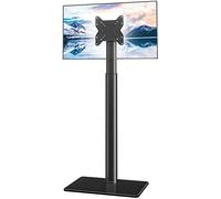 Hemudu Porta TV da Terra Mobile, Supporto TV da Pavimento per TV LCD LED da 19 a 43 Pollici, Supporto TV Girevole 100º, Regolabile in Altezza 16 Livelli, Fino a 45 kg, Max VESA 200 x200 mm