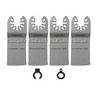 HEMUNC Multitool - Lame per sega per rimuovere le fughe, 4 pezzi, lama diamantata multiuso, per fughe di piastrelle, rimozione di malta, colla per piastrelle, fresatura in intonaco/cemento a gas