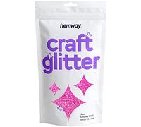 Hemway Baby Pink Craft glitter 100g 3,5 once Chunky 1/40" 0,025" 0.6MM per Arte e Mestieri Bicchieri di carta di vetro Decorazioni fai da te progetti