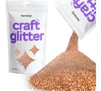 Hemway Bronze Craft glitter 100g 3,5 once Microfine 1/256" .004" 0.1MM per Arte e Mestieri Bicchieri di carta di vetro Decorazioni fai da te progetti