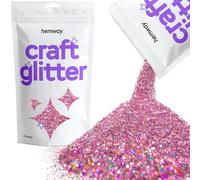 Hemway Craft glitter 100g 3,5 once Chunky 1/40" 0,025" 0.6MM (Pink olografico)