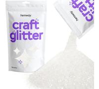 Hemway Craft glitter 100g 3,5 once Microfine 1/256" .004" 0.1MM (Bianco)