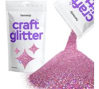 Hemway Craft glitter 100g 3,5 once Microfine 1/256" .004" 0.1MM (Pink olografico)