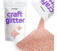 Hemway Craft glitter 100g 3,5 once Microfine 1/256" .004" 0.1MM (Rose Gold olografico)
