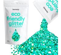 Hemway Eco Friendly biodegradabile glitter 100g / 3,5 once Bio Cosmetic sicuro Sparkle Vegan per viso, Eyeshadow - 1/8" 0,125" 3mm - Turchese Holo