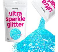 Hemway Extra 1 millimetro Chunky glitter 100g 3,5 once cosmetici sicuri 1/24" 0.04" Baby Blue
