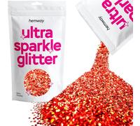 Hemway Extra 1 millimetro Chunky glitter 100g 3,5 once cosmetici sicuri 1/24" Red olografico