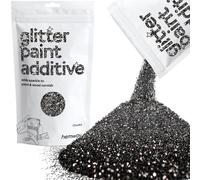 Hemway nero vernice glitter Additivo Chunky 1/40" 0,6 millimetri per emulsione a base di acqua - Interior & Exterior parete, soffitto, legno, vernice, Matt, lucido, raso, seta - 100g / 3,5 once