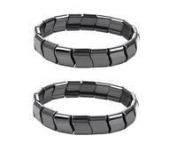 Hemys - Braccialetto da uomo in ematite, con emios, per ripristinare la fiducia e il tuo bordo, regalo per papà, marito, fidanzato, con confezione regalo, Misura unica, Ematite, Nessuna pietra