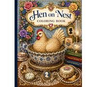 Hen on Nest Coloring Book