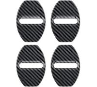 HENAC 4 Pezzi Auto Coperchio Serratura Portiera per Alfa Romeo Giulia Stelvio 952 949, Inossidabile Coperchio Blocco Porta Protettive Protettive Accessori,A/Carbon Fiber
