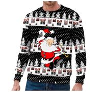 Henagehde Maglione Natale, Maglia Natale Uomo Maglioni Natalizi Divertenti on Renna Natalizia, Maglione Invernale Caldo, Maglione Natalizio a Maniche Lunghe, Maglioni Natale Coppia Christmas Sweater