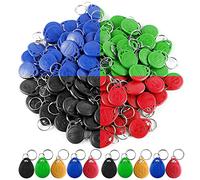 HENAXSAD HERNAS 100pcs 125KHz RFID Key Fob Scheda di controllo accessi, ABS di alta qualità EM4100 Portachiavi RFID Porta chiave, Conforme ISO14443A, Sola lettura