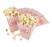 HENBRANDT 10 scatole di Pop Corn, 14 x 7,5 cm, in stile popcorn retrò, caramelle, dolci, contenitore per feste di compleanno, serate di cinema e Natale